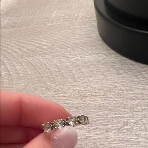 Elegant Silver Crystal ring